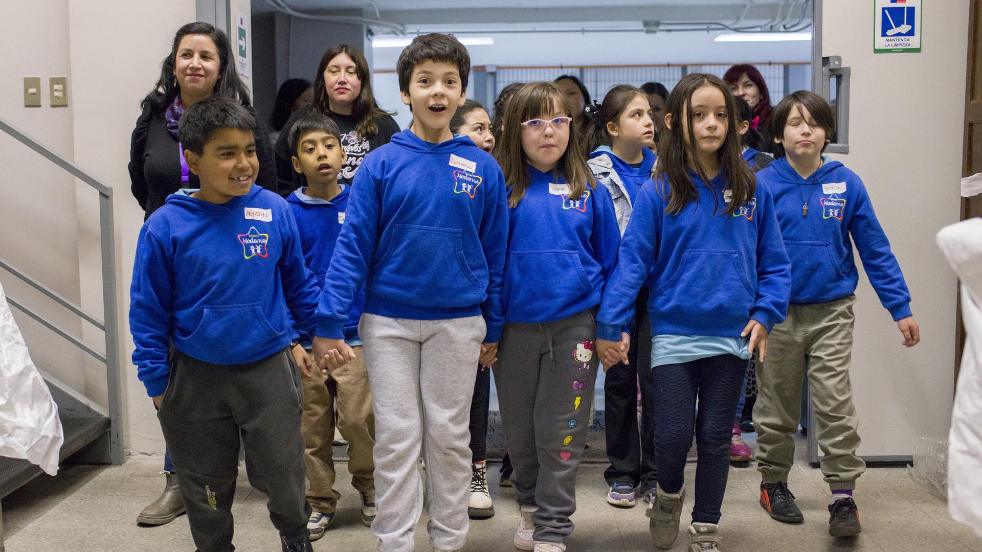 Niños y niñas que participaron en la actividad 