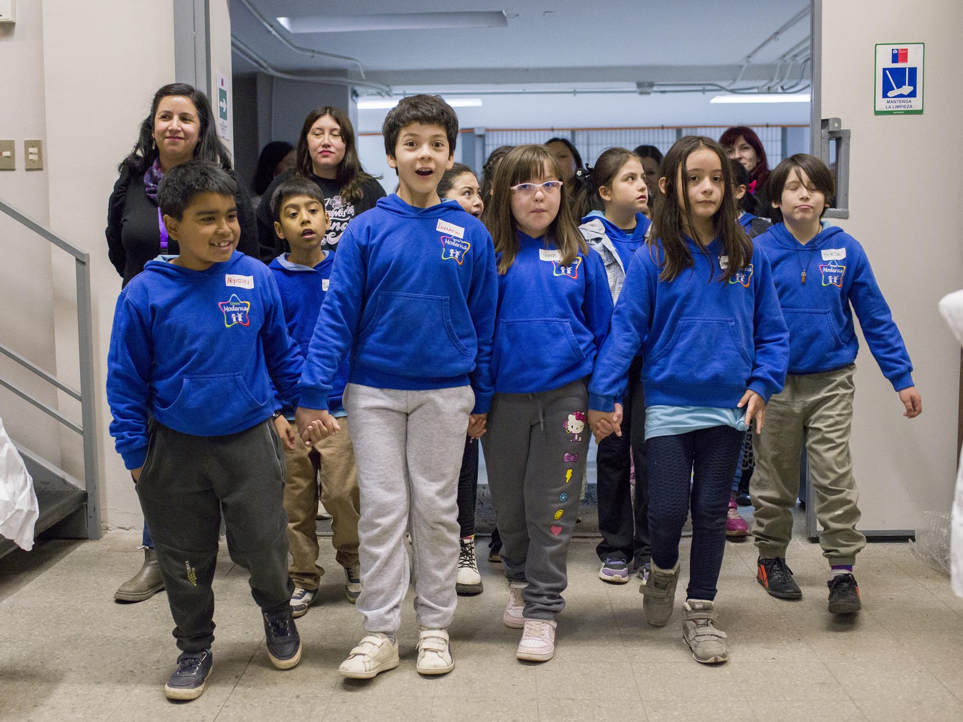Niños y niñas que participaron en la actividad 