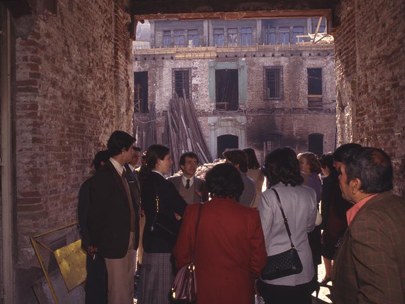 Edificio de la Real Audiencia previo a restauración, 1981