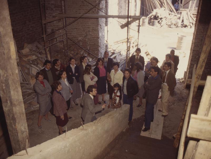 Edificio de la Real Audiencia previo a restauración, 1981.