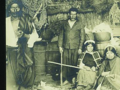 Obder W. Heffer, interior de ruca Mapuche