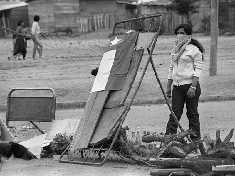 Barricadas en una toma de terreno