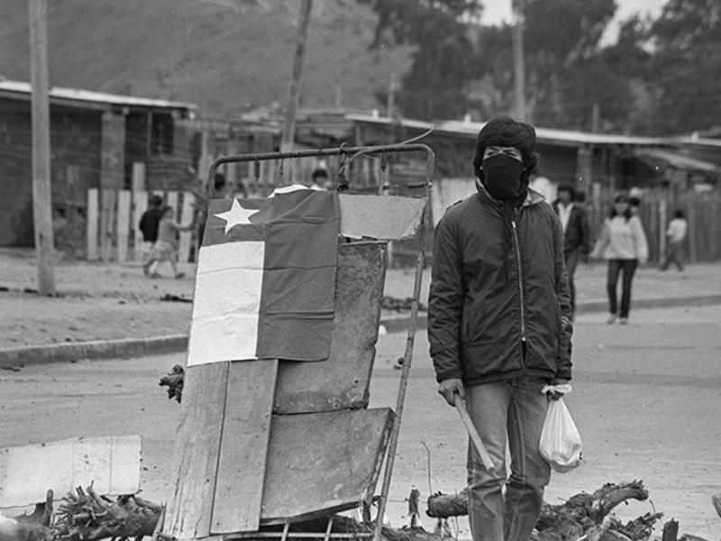 Barricada en toma de terreno