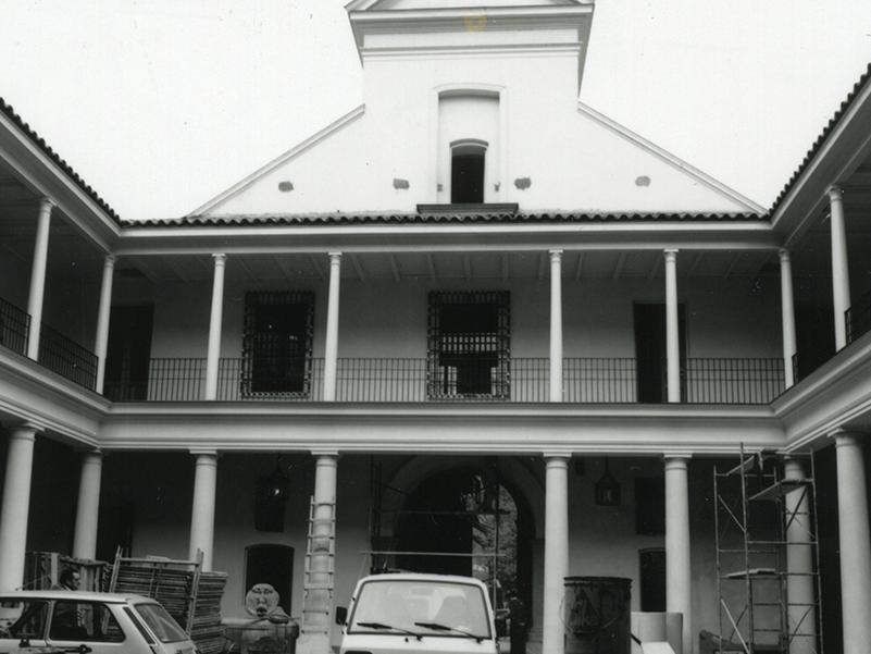 Edificio de la Real Audiencia inicio de obras de restauración, 1981