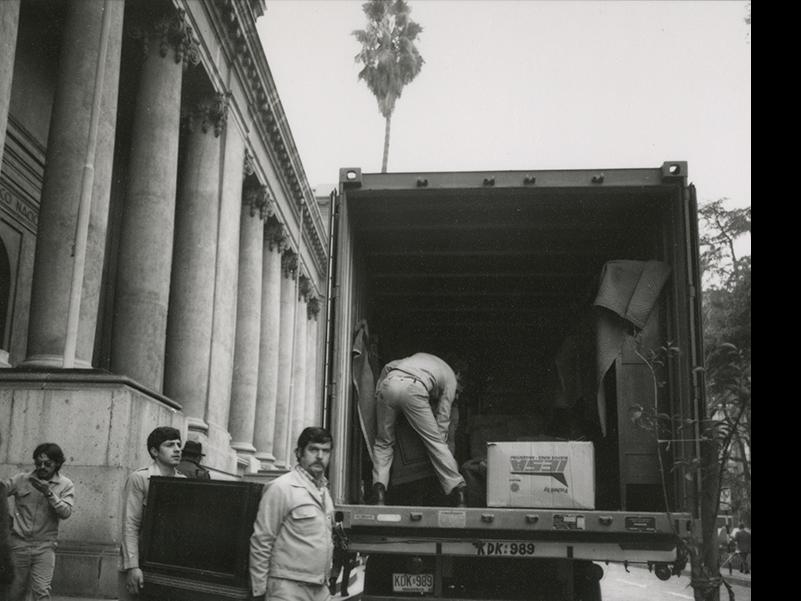 Traslado de colecciones de Miraflores a la Real Audiencia, 1982