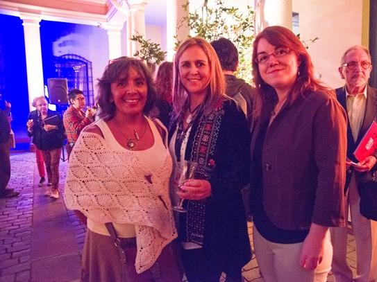 Verónica Guajardo, Carla Franceschini y Carmela Güarello