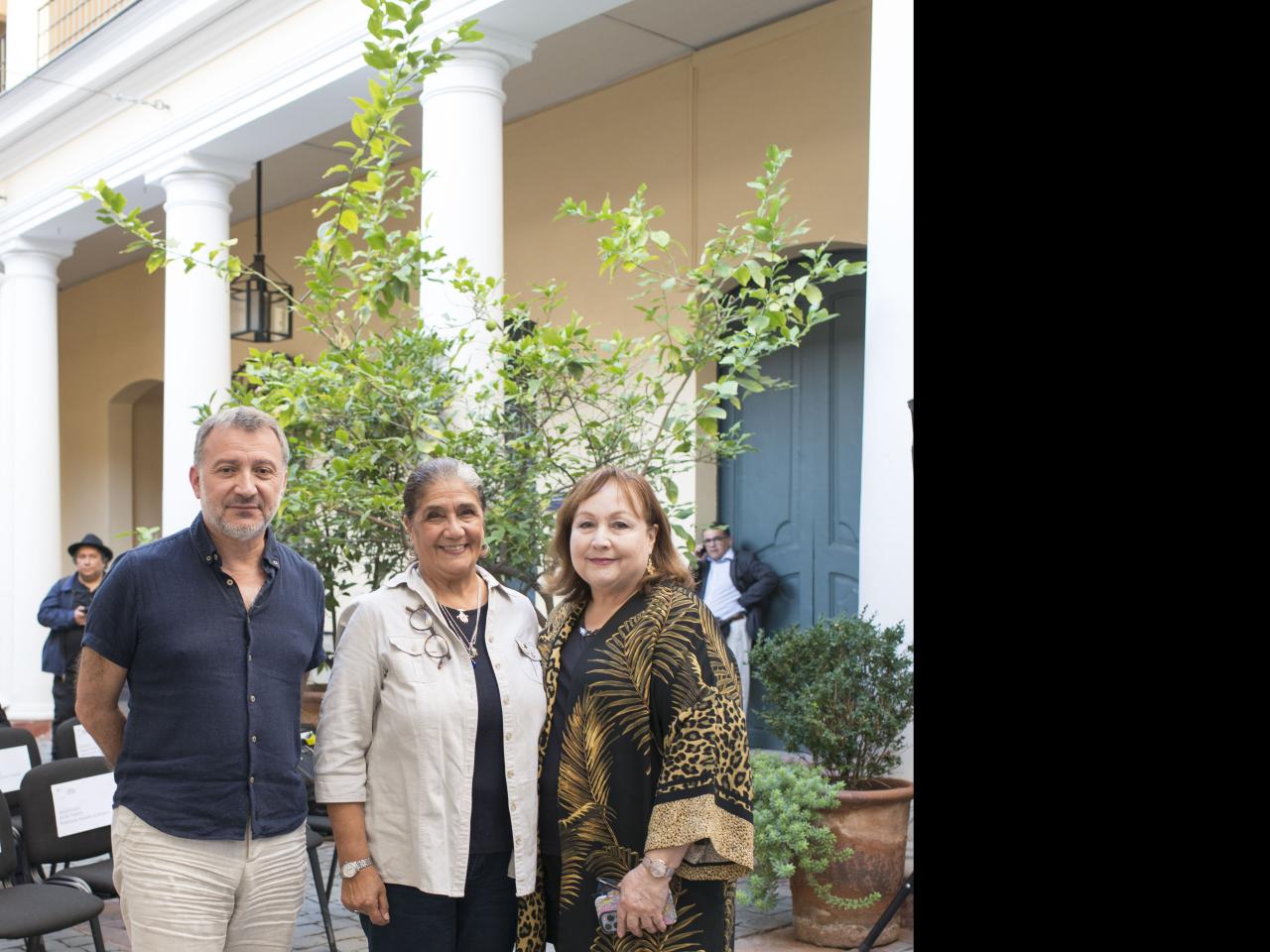 Alan Trampe, Margarita Alvarado y Isabel Alvarado