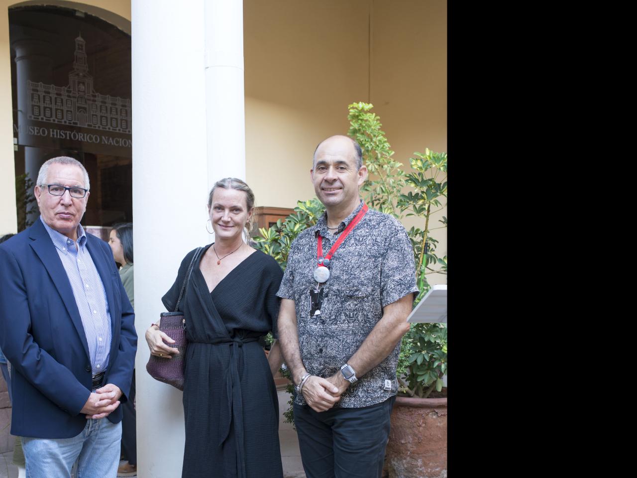 Mario Castro, Andrea Müller y Cristián Becker