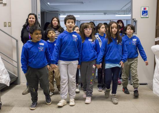 Niños y niñas que participaron en la actividad 