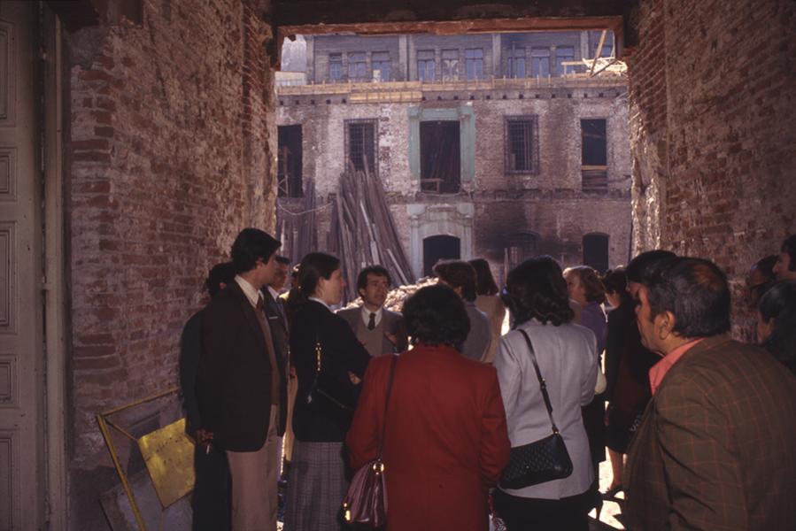 Edificio de la Real Audiencia previo a restauración, 1981 Edificio de la Real Audiencia previo a restauración, 1981