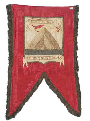 Estandarte español del Regimiento de Dragones de Arica Estandarte español del Regimiento de Dragones de Arica