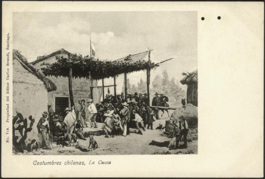 Cueca, Representación de una ramada donde se baila cueca