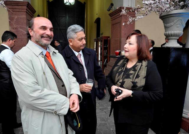 Ángel Cabeza, Isabel Alvarado y Bernardo Jorquera