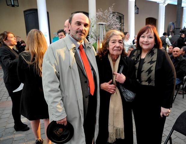 Ángel Cabeza, Hilda Pérez y Isabel Alvarado