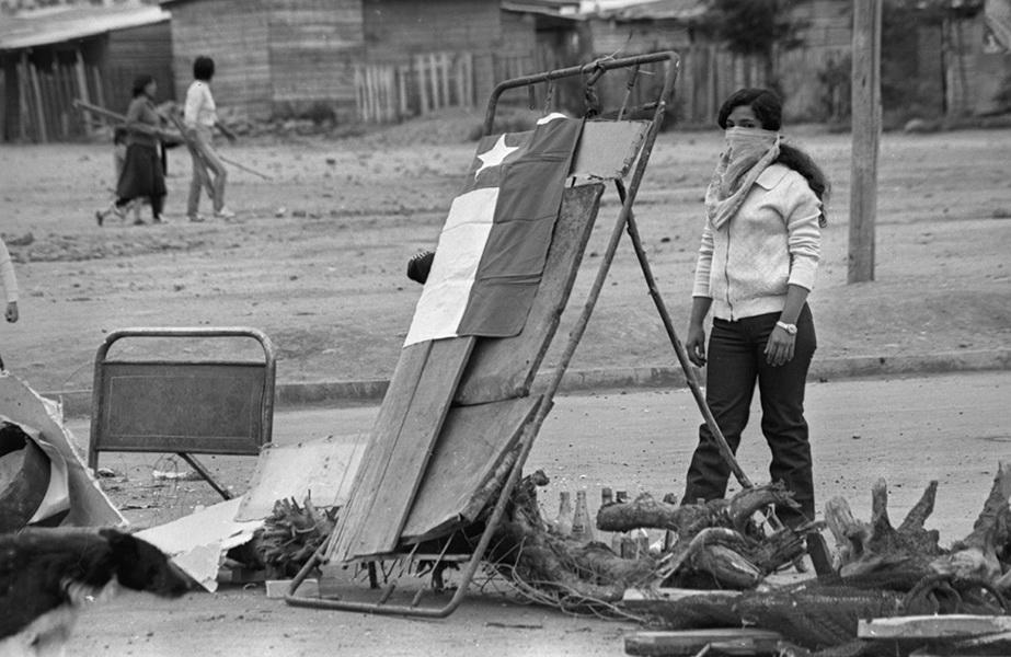 Barricadas en una toma de terreno