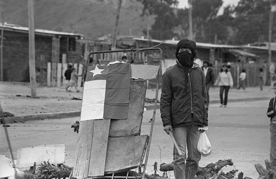 Barricada en toma de terreno