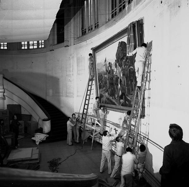 Traslado de colecciones de Miraflores a la Real Audiencia, 1982 Traslado de colecciones de Miraflores a la Real Audiencia, 1982