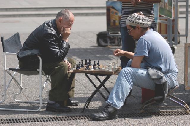 Ajedrez en las calles de Santiago