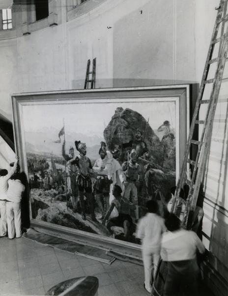 Traslado de colecciones de Miraflores a la Real Audiencia, 1982 Traslado de colecciones de Miraflores a la Real Audiencia, 1982