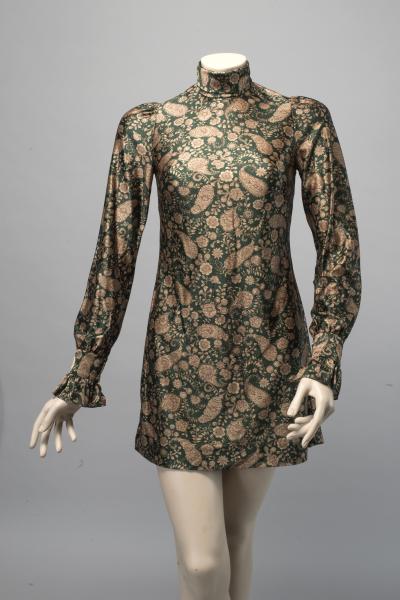 Túnica Tela sintética verde y dorado