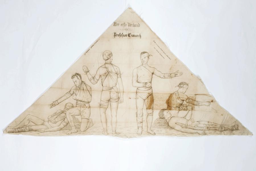 Paño de vendaje Alemania, Ca. 1873