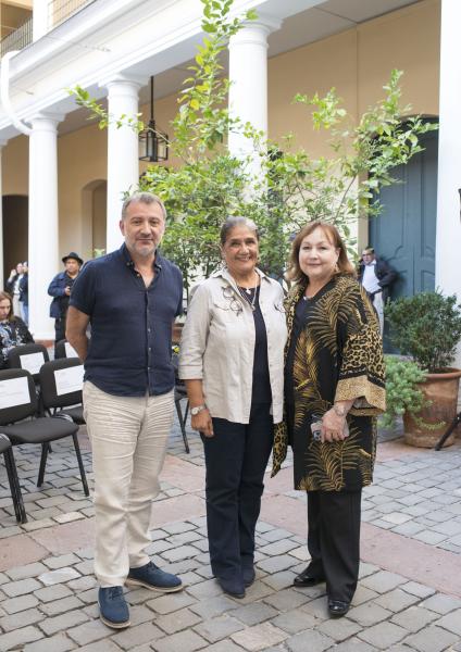 Alan Trampe, Margarita Alvarado y Isabel Alvarado