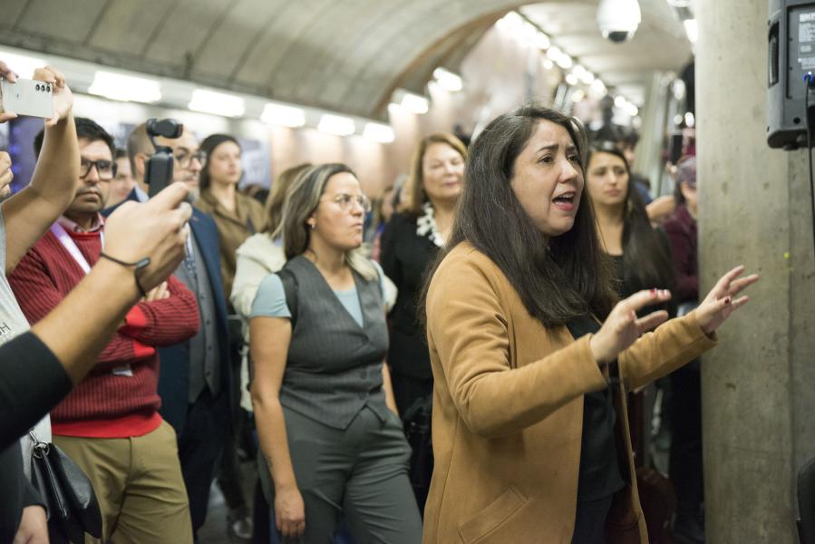 Profesora tutora coro Liceo 1